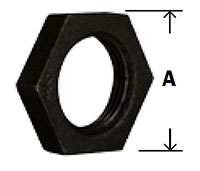 BG Malleable Locknut Diagram